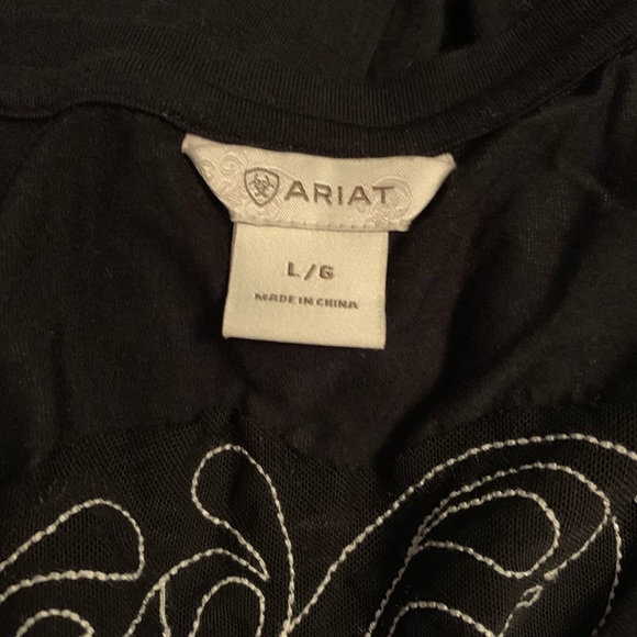 Ariat long sleeve black shirt like new. - Picture 3 of 7